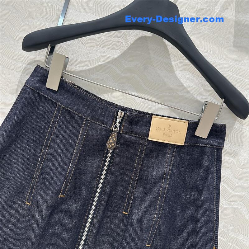 l0vis Vvtt0n lv vintage denim skirt replica clothing