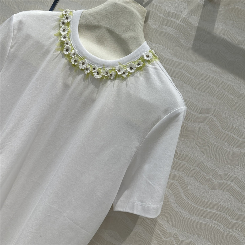 Va1e*ntin0 beaded short sleeve t-shirt replica clothing sites