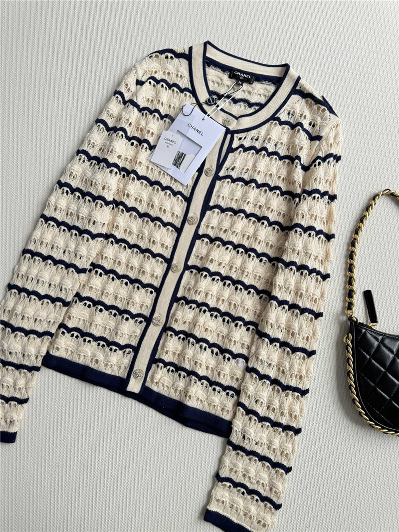 Ch**el new hollow cardigan cheap replica designer clothes
