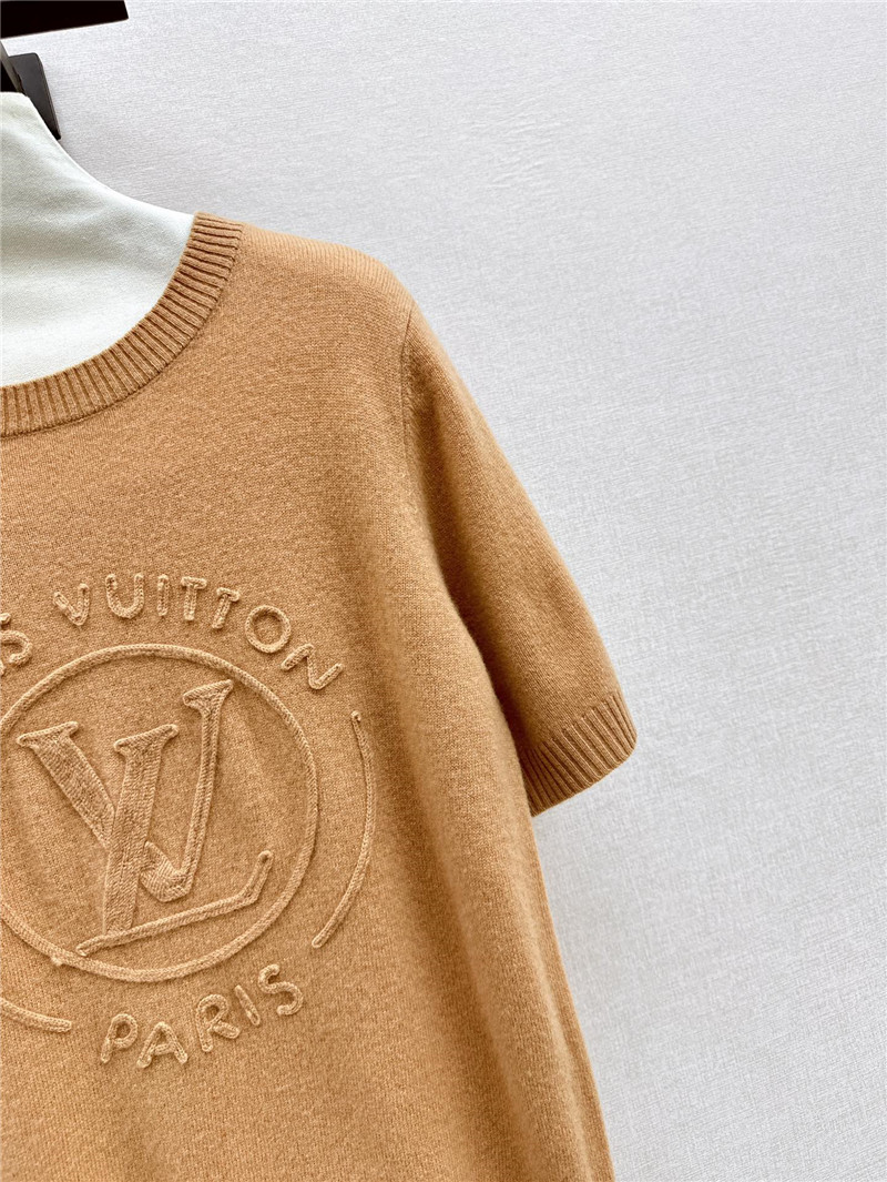l0vis Vvtt0n lv knitted short-sleeved top replicas clothes