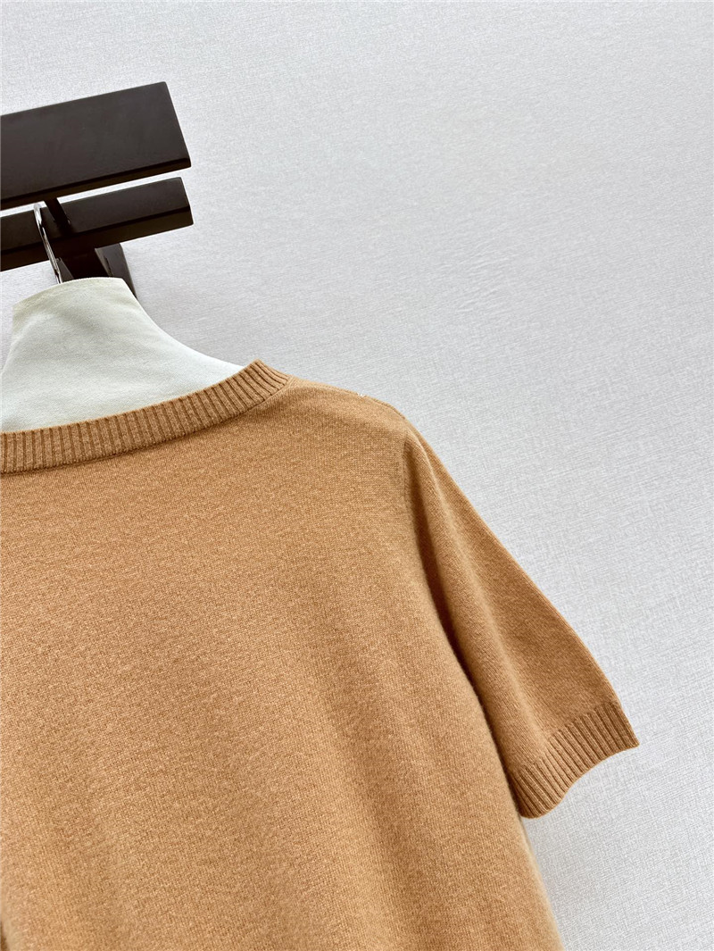 l0vis Vvtt0n lv knitted short-sleeved top replicas clothes