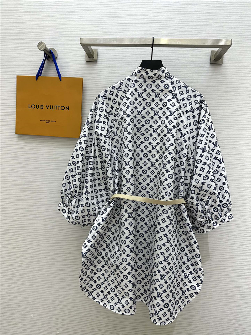 l0vis Vvtt0n lv logo jacquard shirt dress replicas clothes