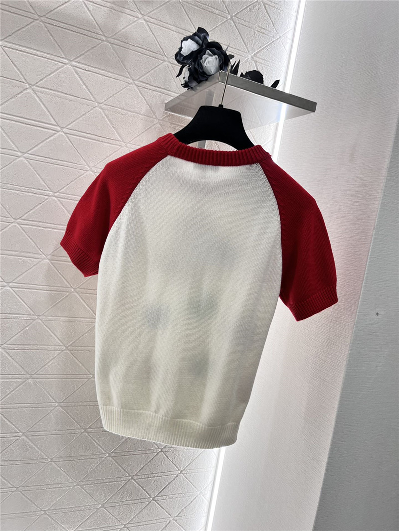 Ch**el knitted short-sleeved sweater replica clothing sites