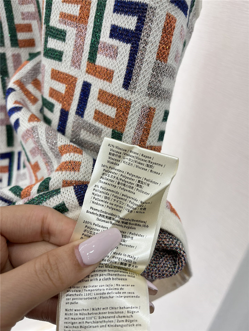 F**di jacquard knit vest replica d&g clothing