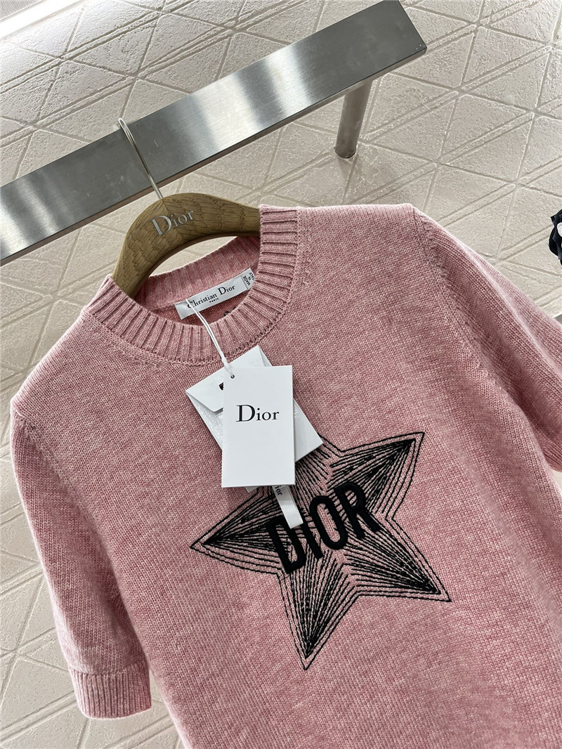 D10r D10ralps short-sleeved wool top pink