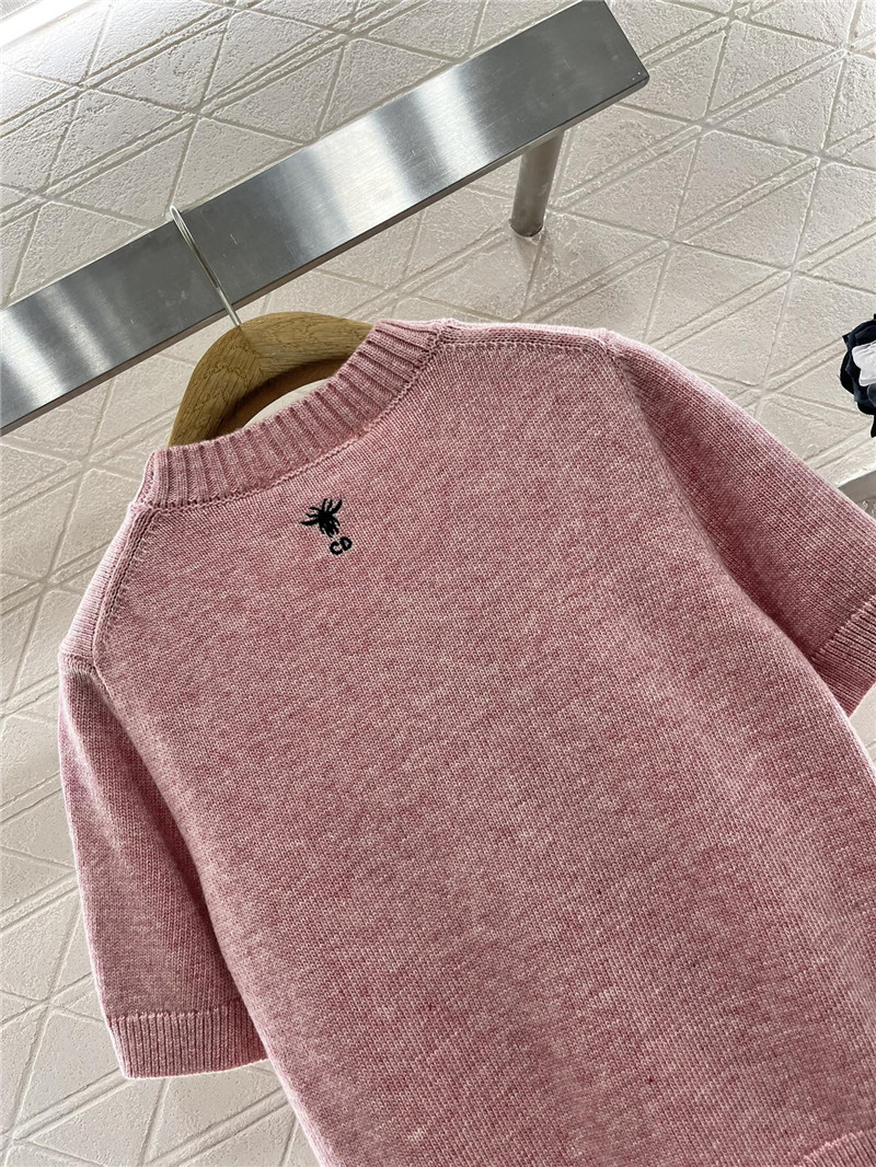 D10r D10ralps short-sleeved wool top pink