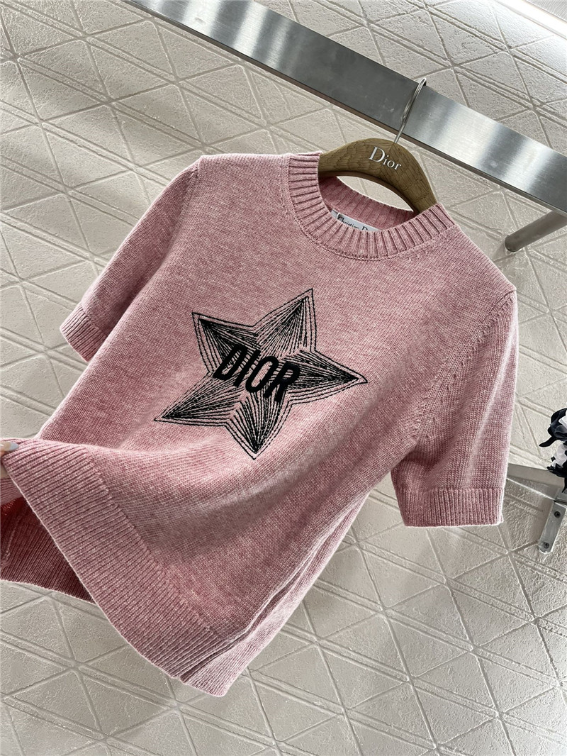 D10r D10ralps short-sleeved wool top pink