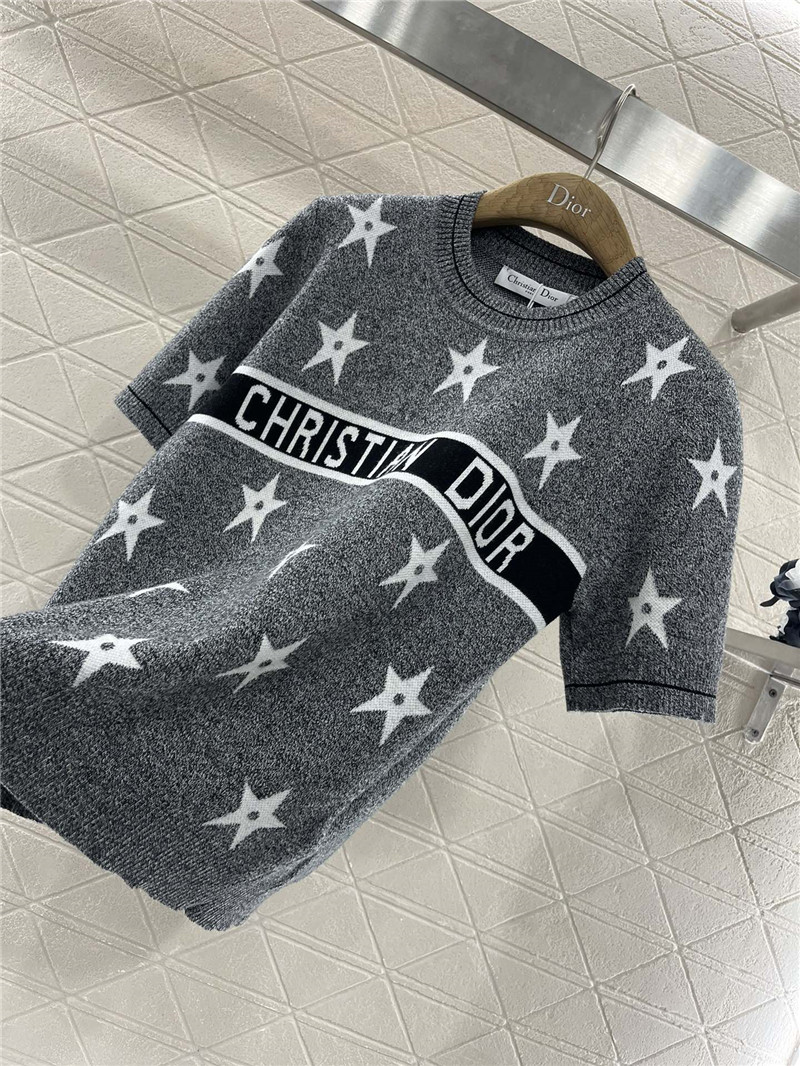 D10r D10riviera short-sleeved sweater in grey