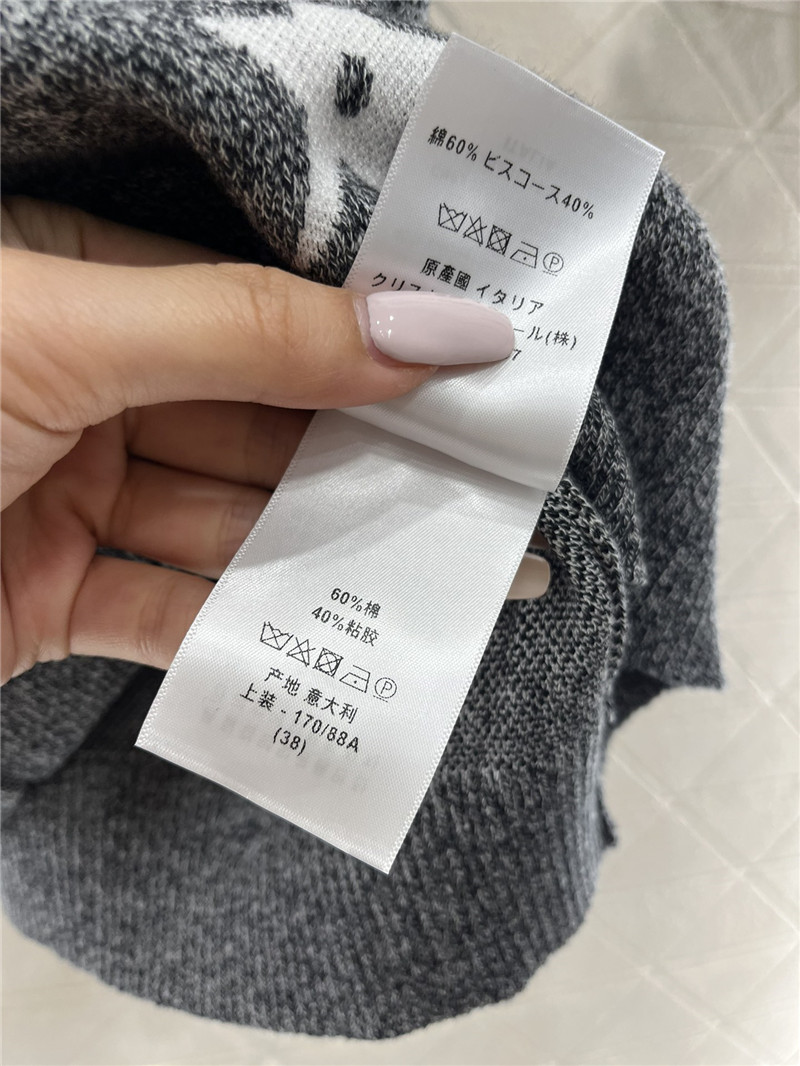 D10r D10riviera short-sleeved sweater in grey