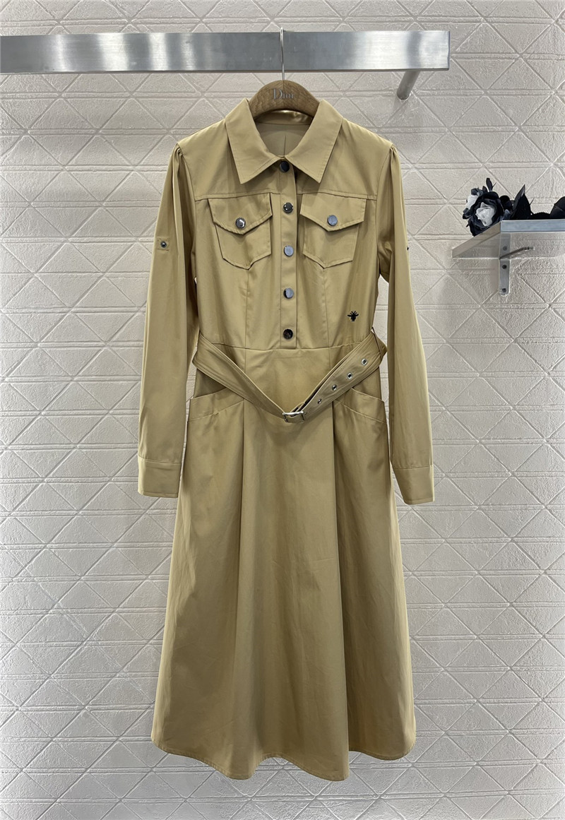 D10r long sleeve belt shirt dress replica d&g clothing