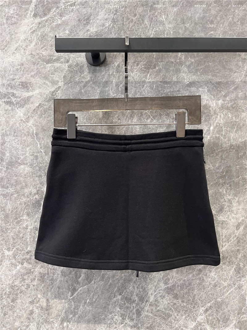 M1um1u round neck sweatshirt + short skirt set replica clothes
