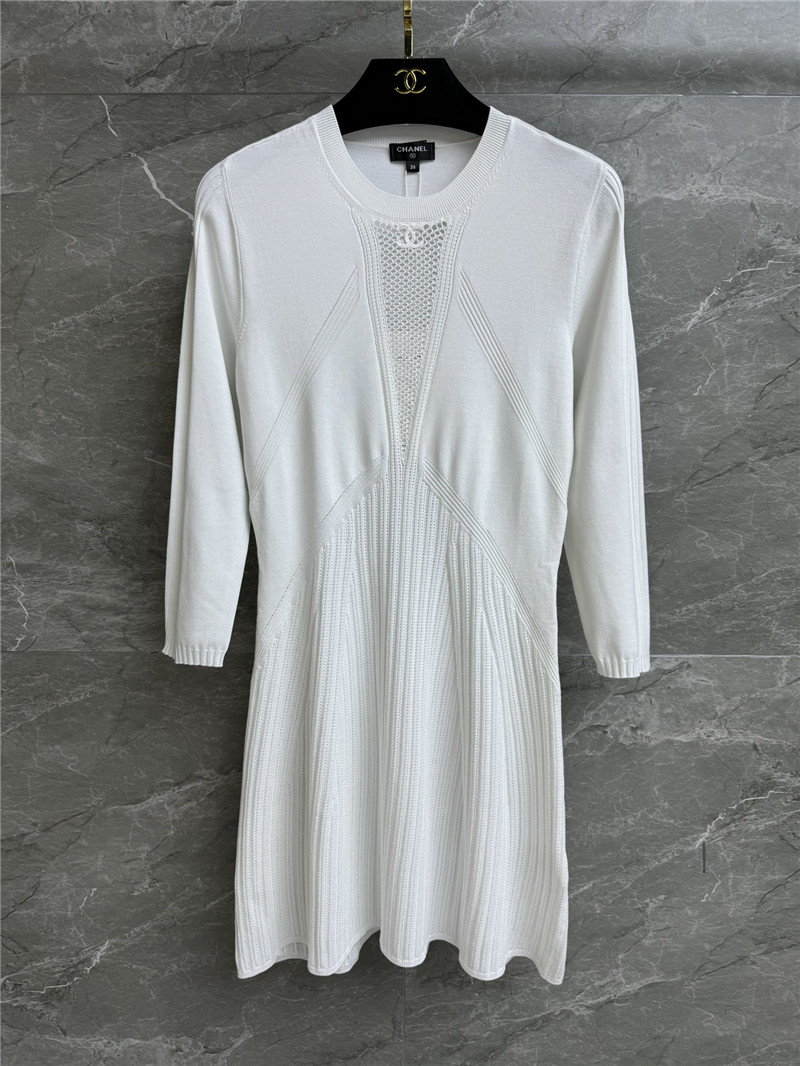 Ch**el double c knitted dress replica d&g clothing