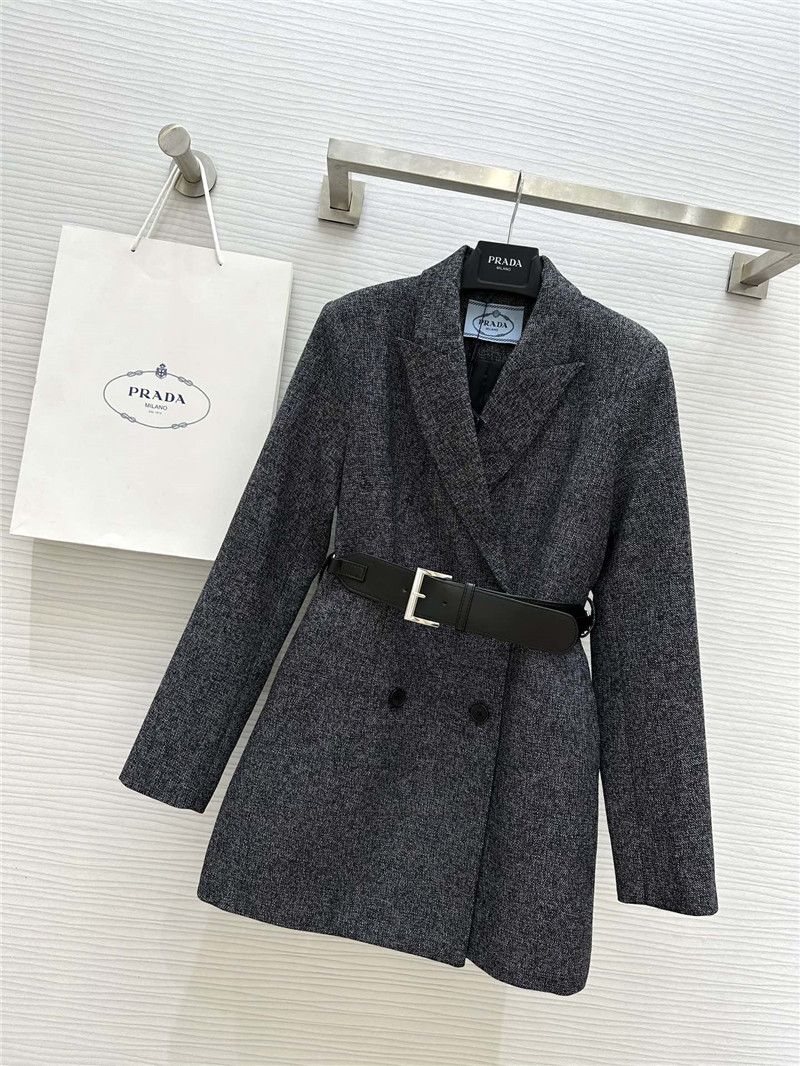 Pra*a mid length suit jacket replica designer clothing websites