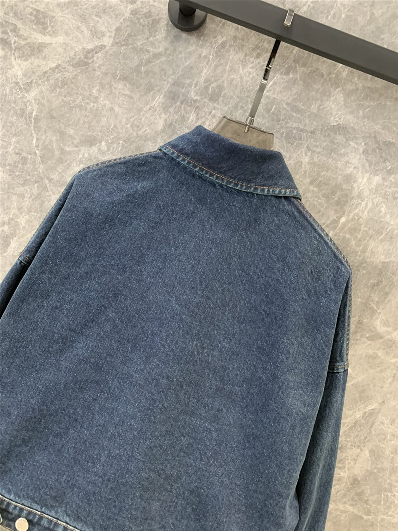 Pra*a evergreen denim jacket replica d&g clothing