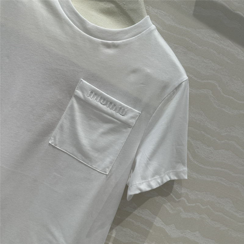 M1um1u basic short-sleeved t-shirt replica clothing sites