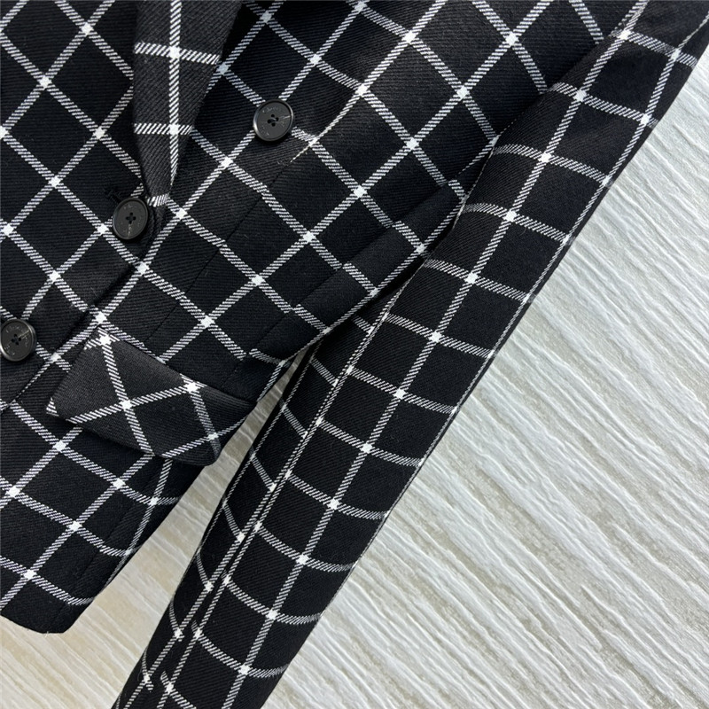 D10r checkered suit jacket cheap replica designer clothes