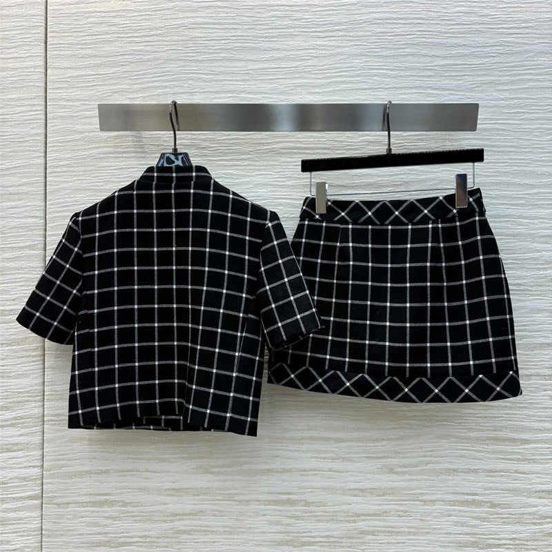 D10r short jacket + skirt set replica clothes