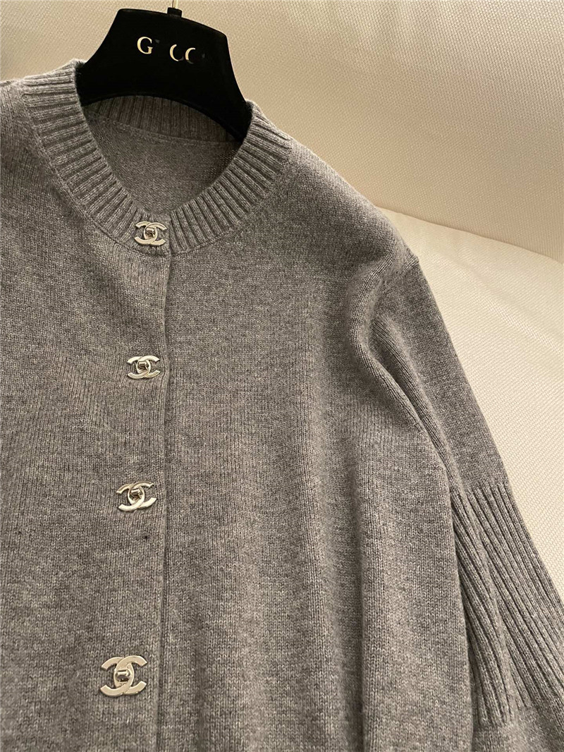 Ch**el trunlocks crop cardigan grey
