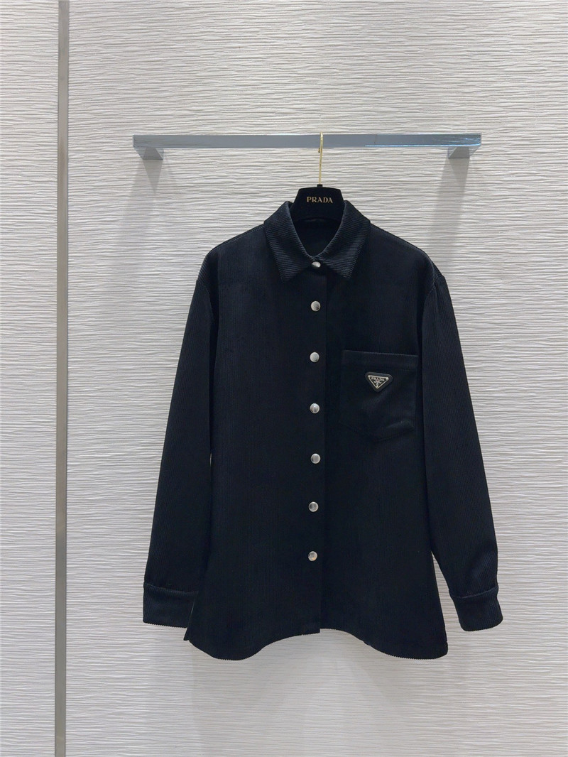 Pra*a flocked new shirt replica clothing sites