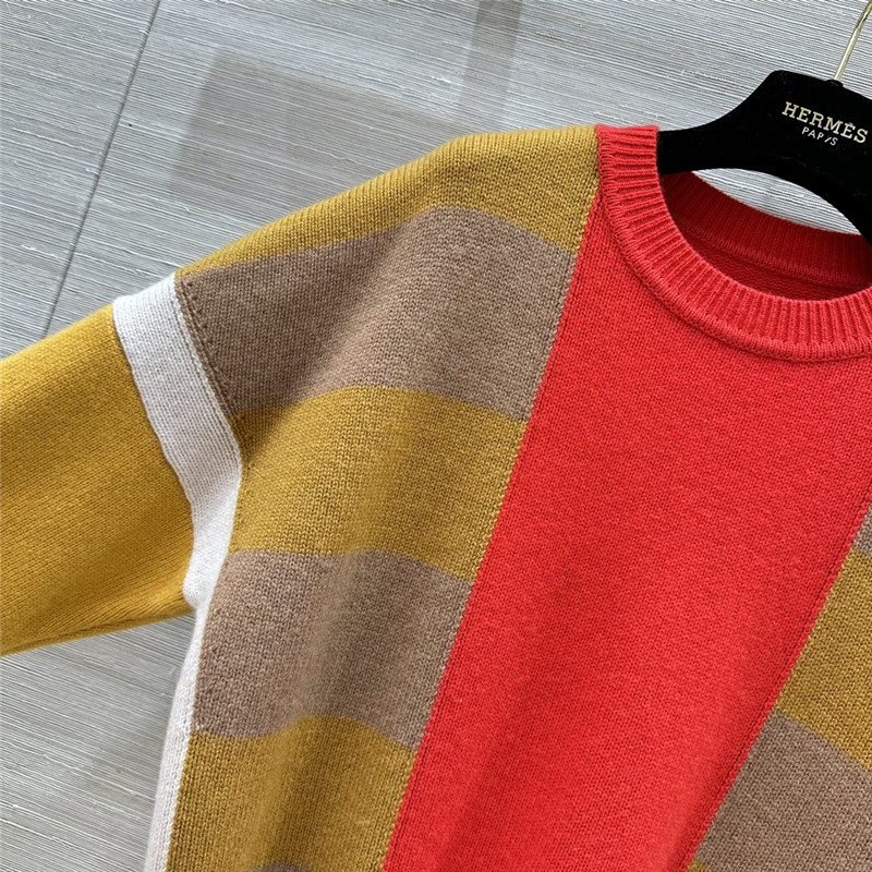 H**me5 lettres equestres long-sleeve sweater orange
