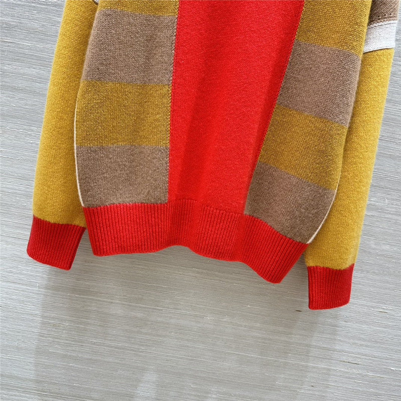 H**me5 lettres equestres long-sleeve sweater orange