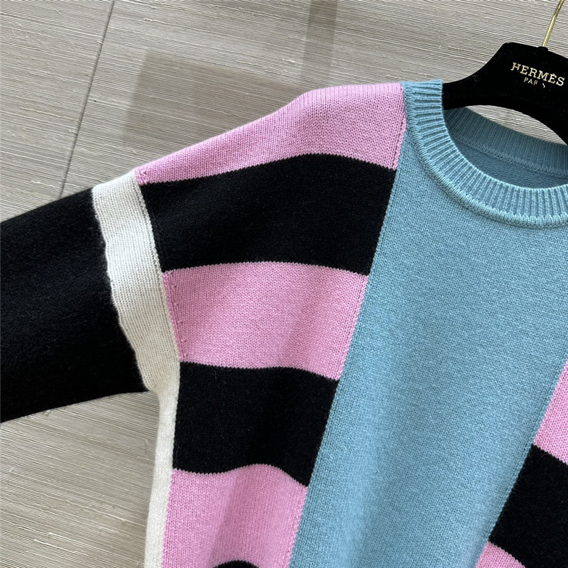 H**me5 lettres equestres long-sleeve sweater blue
