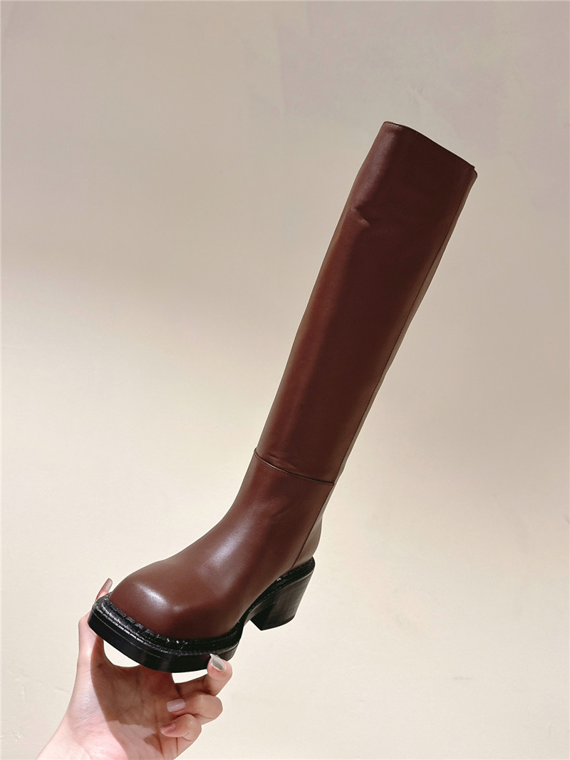 Pra*a phenix burgundy leather knee-high boots