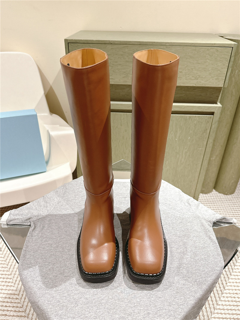 Pra*a phenix leather knee-high boots