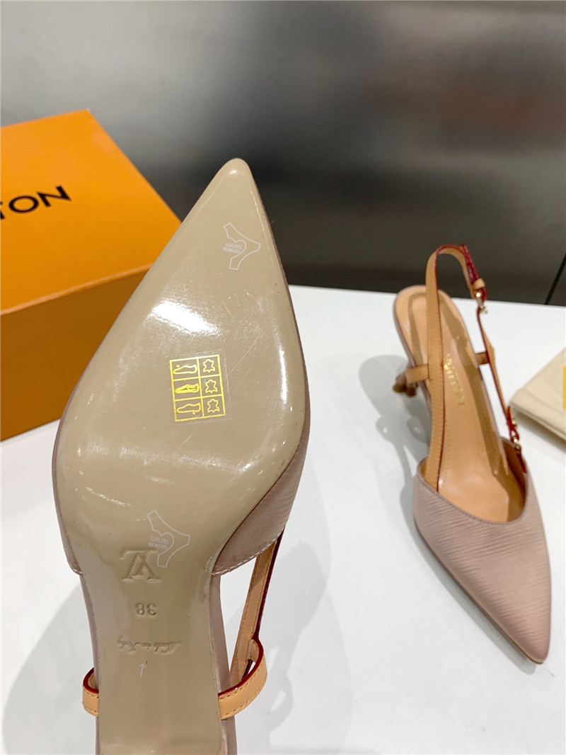 l0vis Vvtt0n blossom slingback pumps nude embroidered