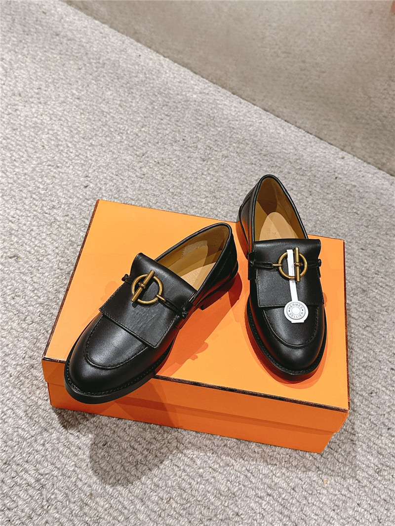 H**me5 impact loafers in black calfskin