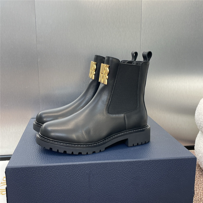 D10r logo calf leather chelsea boots