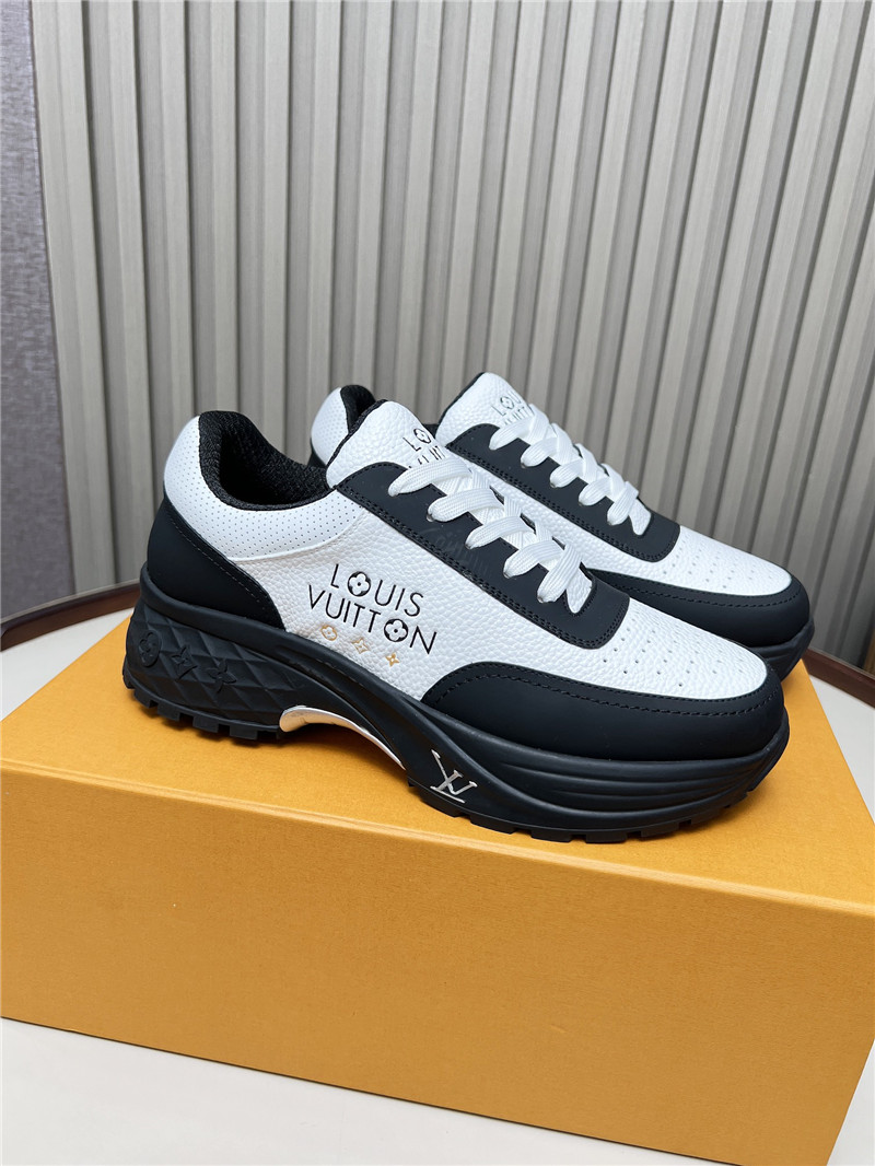 l0vis Vvtt0n lv black  white platform sneakers