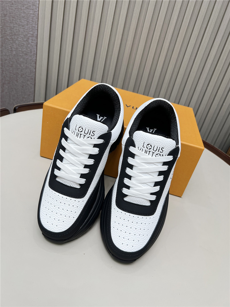 l0vis Vvtt0n lv black  white platform sneakers
