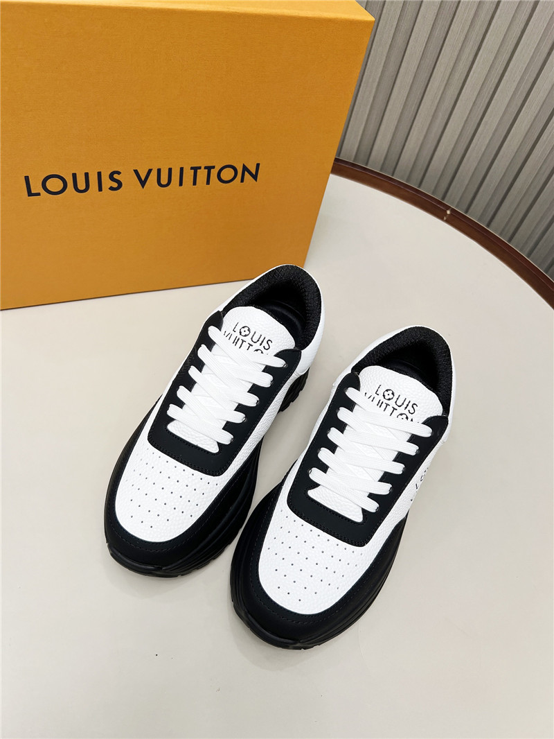 l0vis Vvtt0n lv black  white platform sneakers