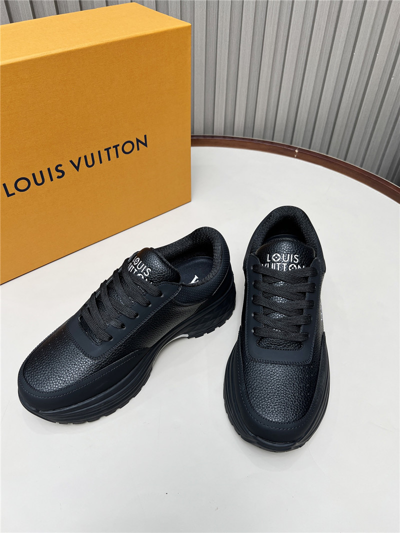 l0vis Vvtt0n lv black platform lace-up sneakers