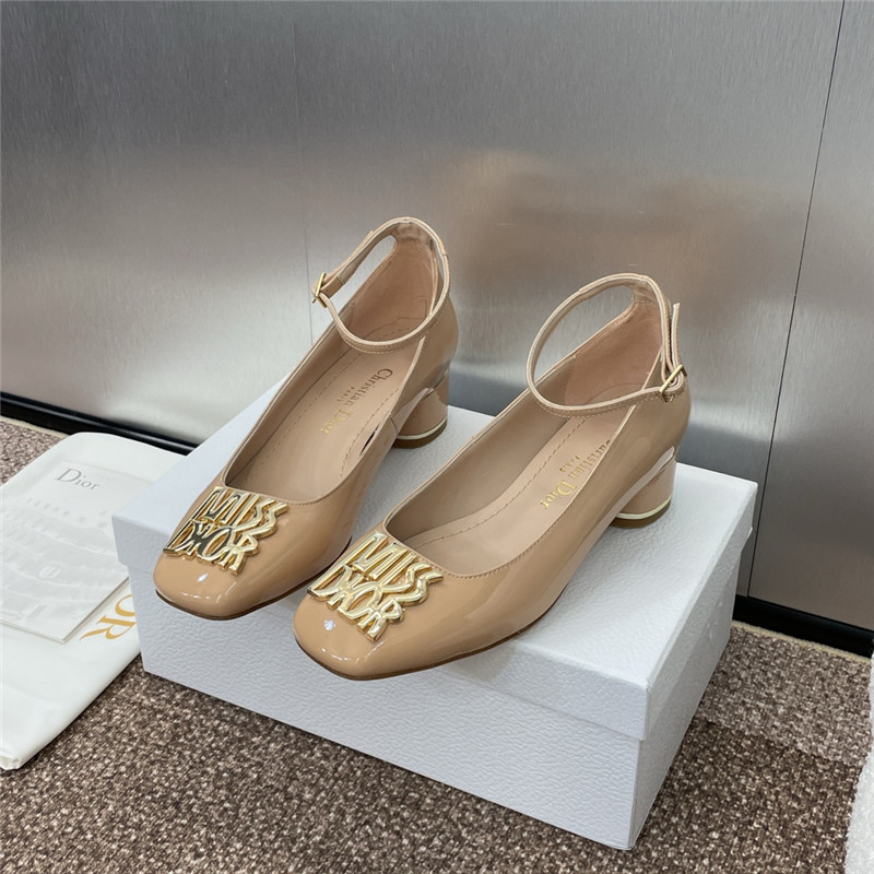 D10r miss D10r graffiti pumps nude patent calfskin