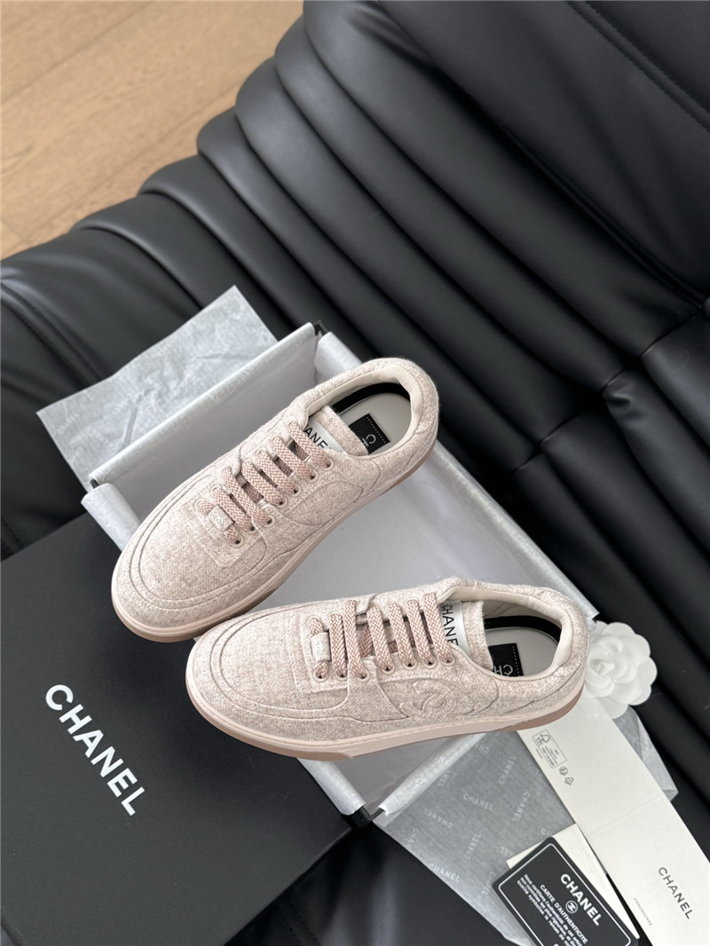 Ch**el pink logo air force sneakers for women