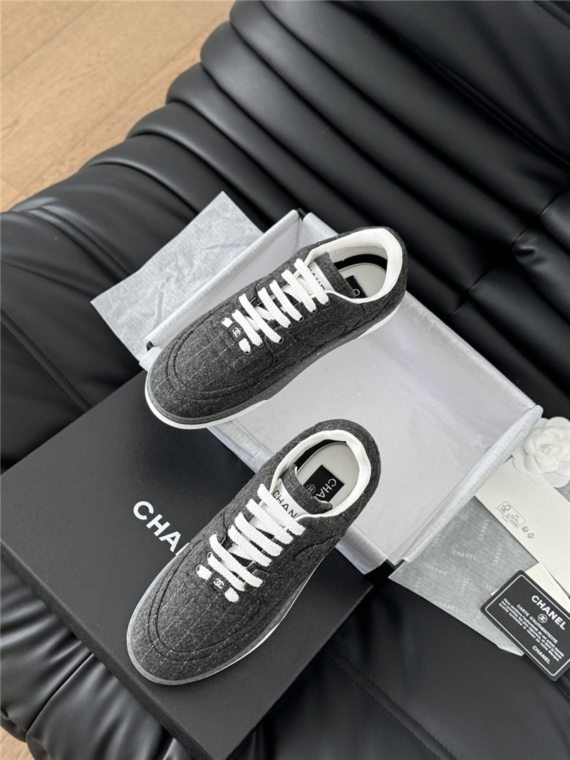 Ch**el gray logo air force sneakers