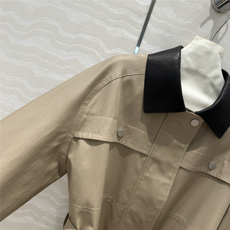 H**me5 work pocket mid-length trench coat replica clothes