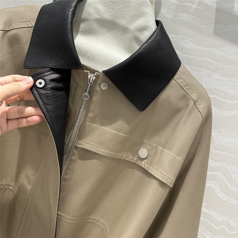 H**me5 work pocket mid-length trench coat replica clothes