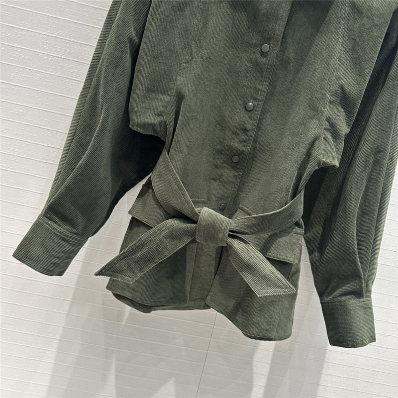 Vanitoo corduroy lace-up shirt replica clothing sites