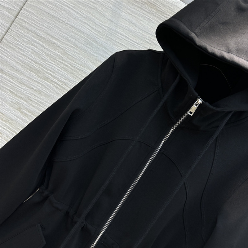 Pra*a hooded drawstring trench coat replica d&g clothing