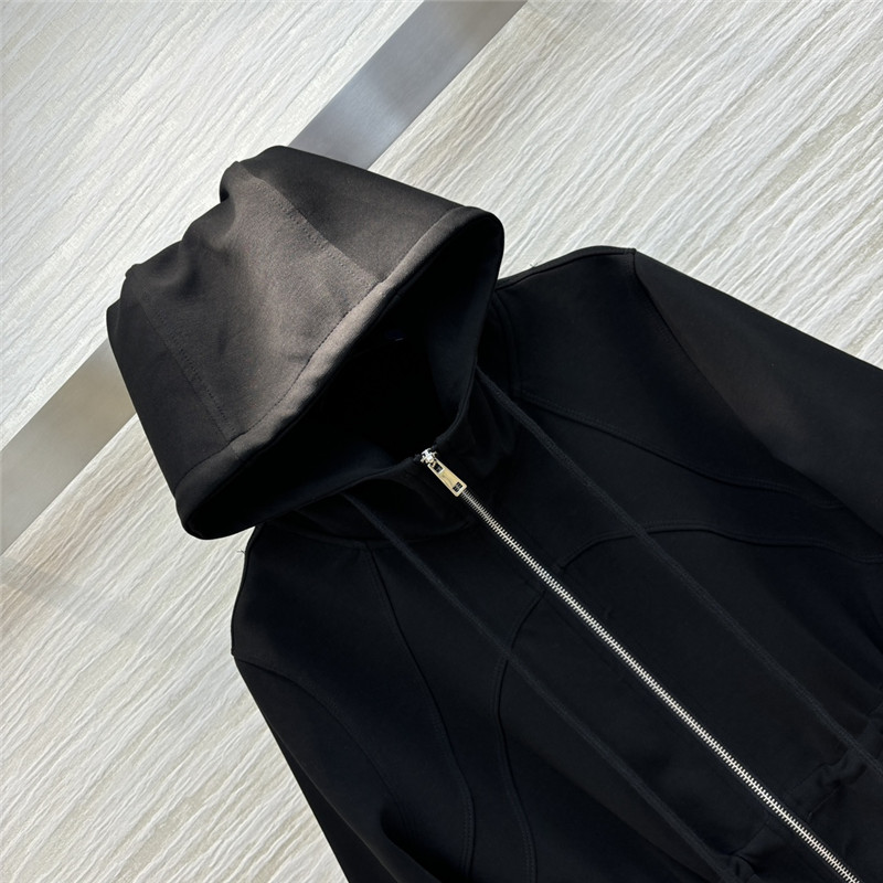 Pra*a hooded drawstring trench coat replica d&g clothing