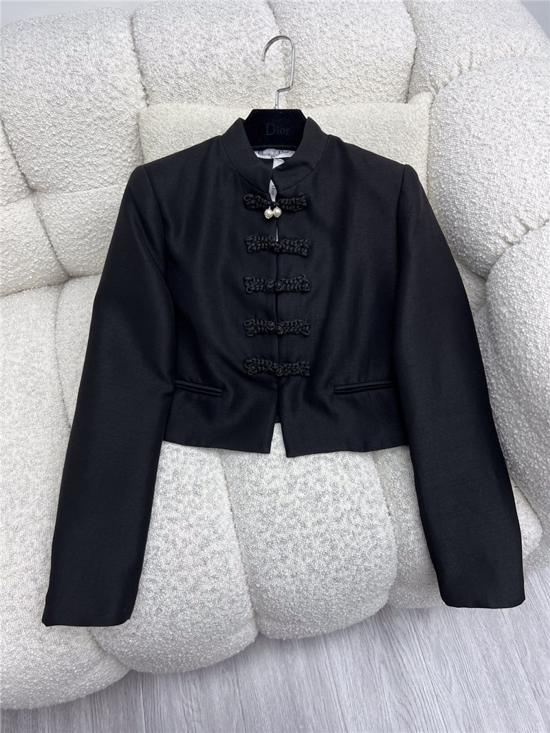 D10r stand collar buttoned suit jacket replicas clothes