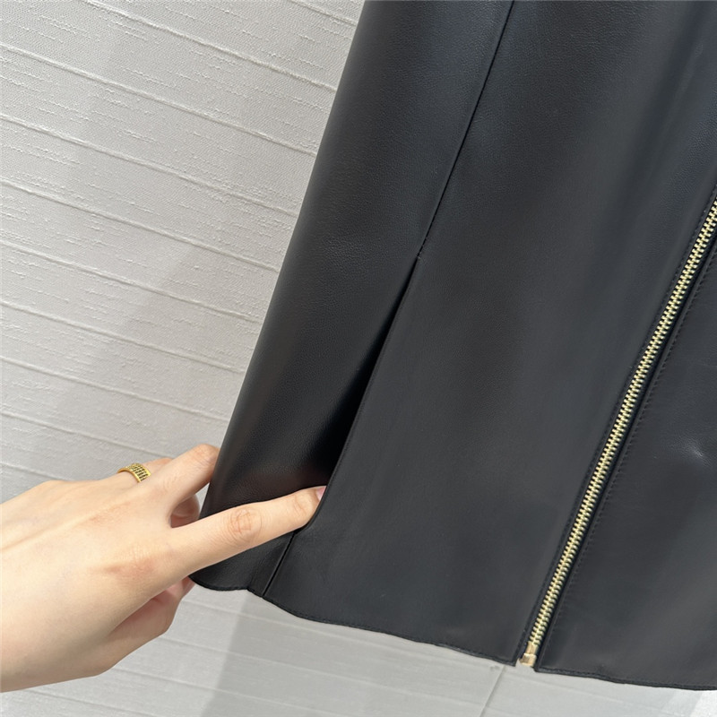 Pra*a leather vest small jacket replica d&g clothing