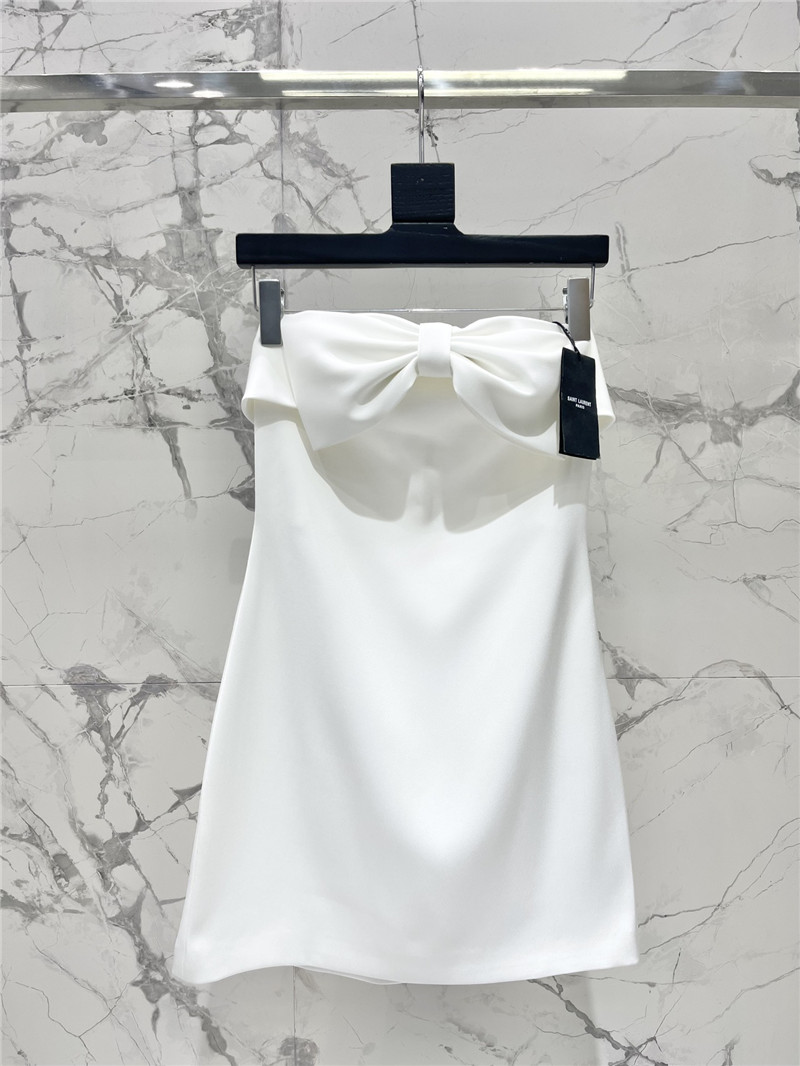 Y51 bow tube top dress replicas clothes