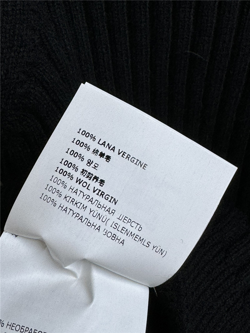 Miu Miu Ribbed Wool Full-Zip Cardigan in Black