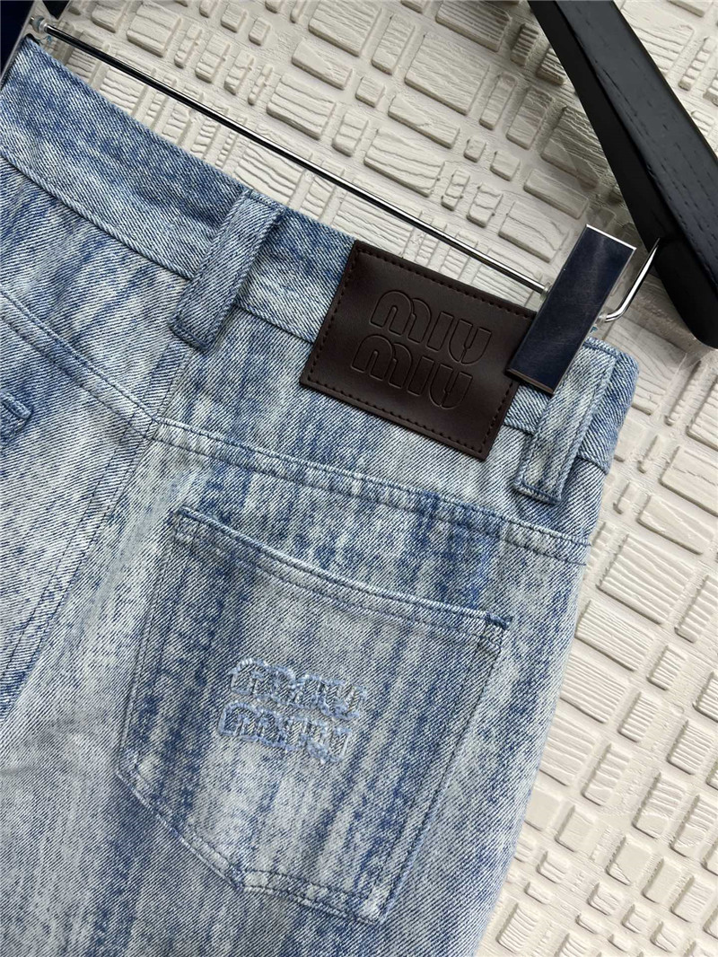 M1um1u denim trousers replica clothing sites