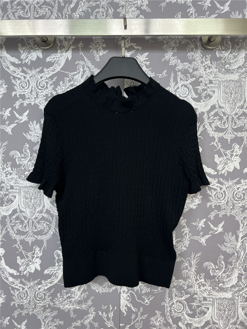 Ch**el lace collar short sleeve replica d&g clothing