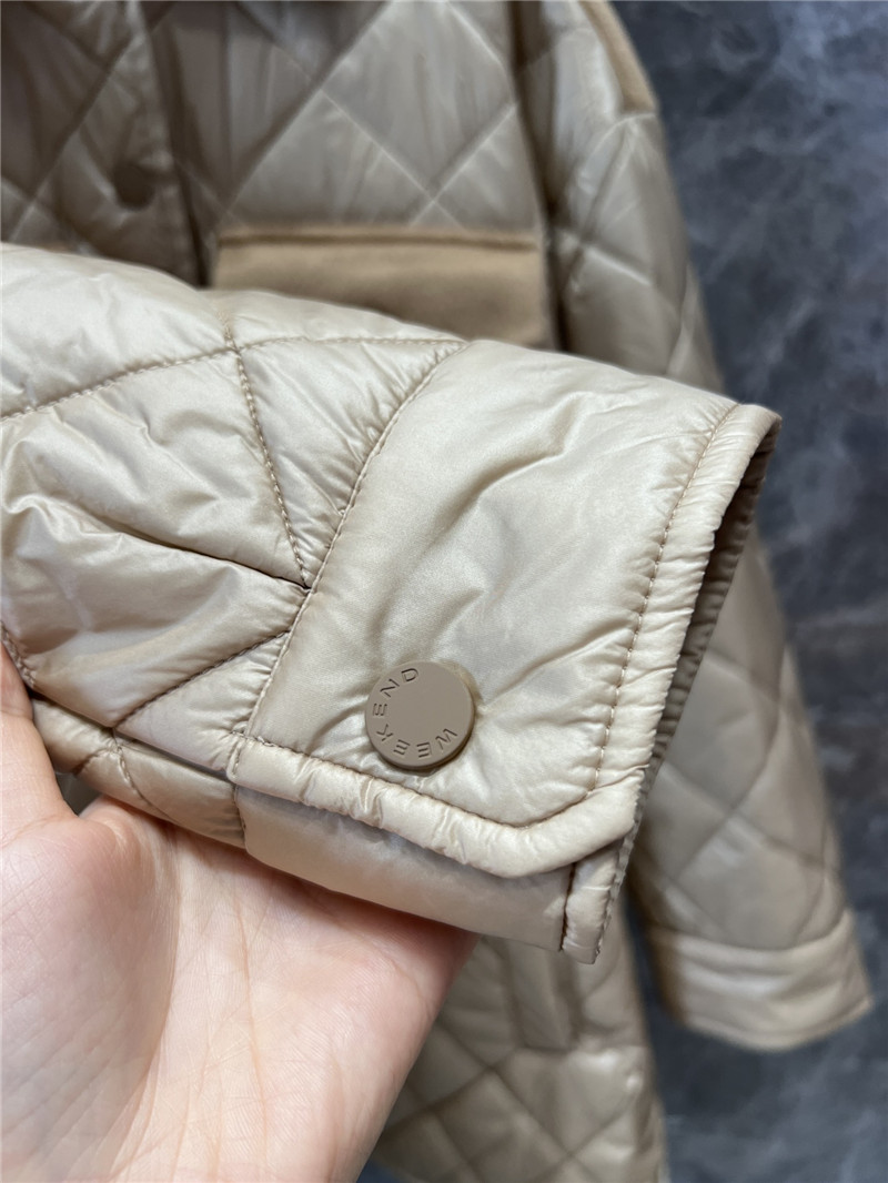 Vanitoo wool patchwork belt quilted coat replica clothes
